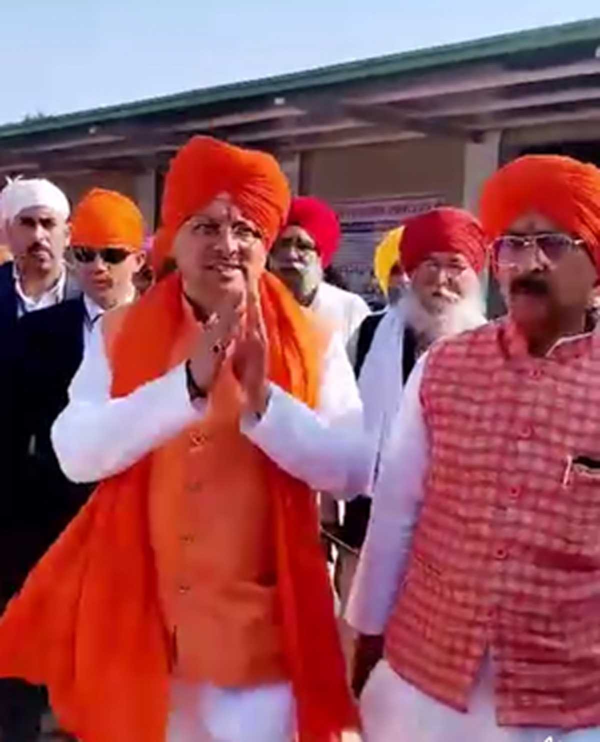 उधमसिंह नगर में गुरुमत संत समागम में पहुंचे मुख्यमंत्री धामी